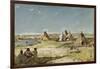 Tent Camp of Indians, Wyoming-Frank Buchser-Framed Giclee Print