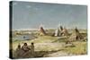 Tent Camp of Indians, Wyoming-Frank Buchser-Stretched Canvas