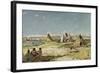 Tent Camp of Indians, Wyoming-Frank Buchser-Framed Giclee Print