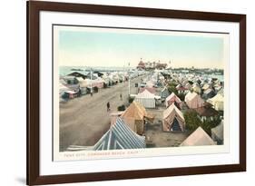 Tent City, Coronado, San Diego, California-null-Framed Art Print