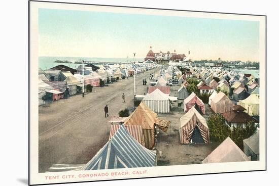 Tent City, Coronado, San Diego, California-null-Mounted Art Print