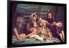 Tent Dwelling Hippie Family of Mystic Arts Commune Bray Family Reading Bedtime Stories-John Olson-Framed Photographic Print