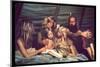 Tent Dwelling Hippie Family of Mystic Arts Commune Bray Family Reading Bedtime Stories-John Olson-Mounted Premium Photographic Print