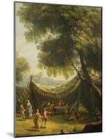 Tent in Countryside with Live Music, Detail from Spring-Antonio Diziani-Mounted Giclee Print