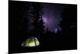 Tent in Thunder Storm Near Mt Evans, Colorado-Daniel Gambino-Mounted Photographic Print