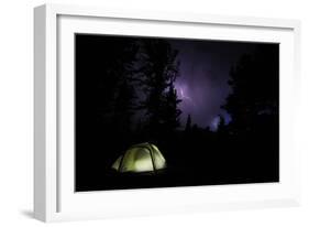 Tent in Thunder Storm Near Mt Evans, Colorado-Daniel Gambino-Framed Photographic Print