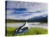 Tent, Kootenay National Park, British Columbia, Canada-Peter Adams-Stretched Canvas
