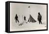 Tent Left at the South Pole by Roald Amundsen-Lieutenant Henry Robertson Bowers-Framed Stretched Canvas