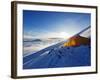 Tent on Volcan Cotopaxi, 5897M, Highest Active Volcano in the World, Ecuador, South America-Christian Kober-Framed Photographic Print