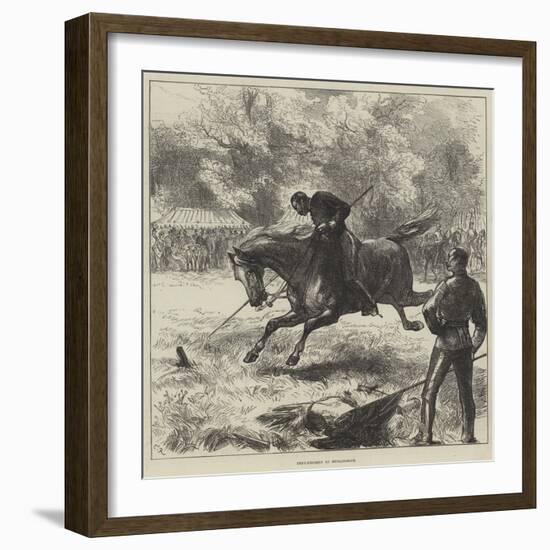 Tent-Pegging at Hurlingham-Charles Robinson-Framed Giclee Print