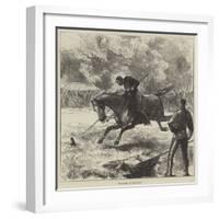 Tent-Pegging at Hurlingham-Charles Robinson-Framed Giclee Print