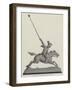 Tent-Pegging Challenge Trophy for Indian Cavalry-null-Framed Giclee Print