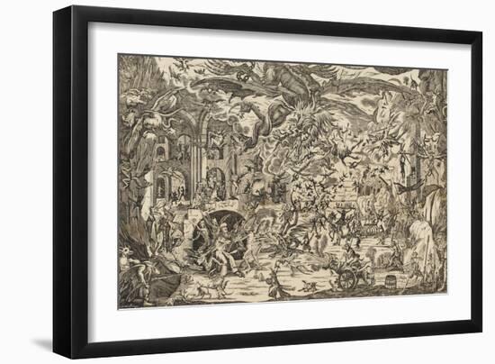 Tentation de saint Antoine-null-Framed Giclee Print