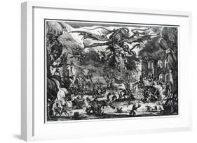 Tentation De St Antoine, C1615-1635-Jacques Callot-Framed Giclee Print