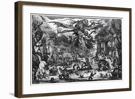 Tentation De St Antoine, C1615-1635-Jacques Callot-Framed Giclee Print