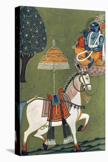Tenth Incarnation of Vishnu as Kalki: the White Horse-null-Stretched Canvas