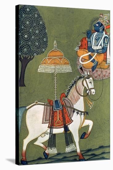 Tenth Incarnation of Vishnu as Kalki: the White Horse-null-Stretched Canvas