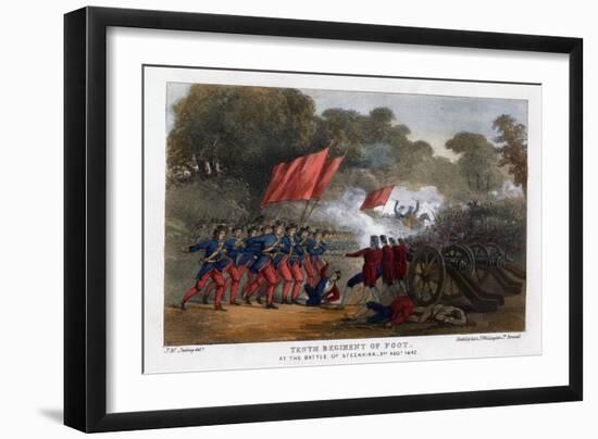 Tenth Regiment of Foot, at the Battle of Steenkerque, 3rd August 1692-Madeley-Framed Giclee Print