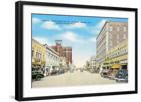 Tenth Street, Wichita Falls-null-Framed Art Print