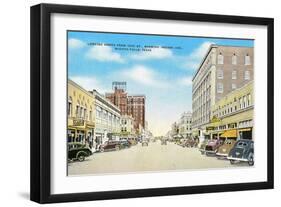 Tenth Street, Wichita Falls-null-Framed Art Print