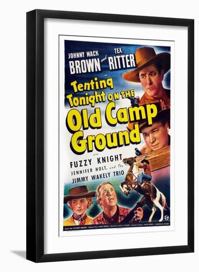 Tenting Tonight on the Old Camp Grounds, 1943-null-Framed Art Print