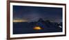 Tenting under the stars, italian alps, Sondrio district,  Lombardy, Italy.-ClickAlps-Framed Photographic Print