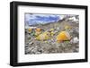 Tents in Everest Base Camp in Cloudy Day, Nepal.-Maciej Bledowski-Framed Photographic Print