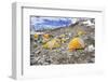 Tents in Everest Base Camp in Cloudy Day, Nepal.-Maciej Bledowski-Framed Photographic Print