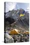 Tents of Mountaineers Along Khumbu Glacier, Mt Everest, Nepal-David Noyes-Stretched Canvas