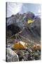 Tents of Mountaineers Along Khumbu Glacier, Mt Everest, Nepal-David Noyes-Stretched Canvas