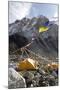 Tents of Mountaineers Along Khumbu Glacier, Mt Everest, Nepal-David Noyes-Mounted Premium Photographic Print