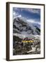 Tents of Mountaineers Scattered Along Khumbu Glacier, Base Camp, Mt Everest, Nepal-David Noyes-Framed Photographic Print