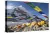 Tents of Mountaineers Scattered Along Khumbu Glacier, Base Camp, Mt Everest, Nepal-David Noyes-Stretched Canvas