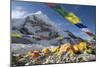 Tents of Mountaineers Scattered Along Khumbu Glacier, Base Camp, Mt Everest, Nepal-David Noyes-Mounted Photographic Print