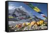 Tents of Mountaineers Scattered Along Khumbu Glacier, Base Camp, Mt Everest, Nepal-David Noyes-Framed Stretched Canvas