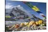 Tents of Mountaineers Scattered Along Khumbu Glacier, Base Camp, Mt Everest, Nepal-David Noyes-Stretched Canvas