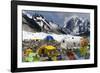 Tents of Mountaineers Scattered Along Khumbu Glacier, Base Camp, Mt Everest, Nepal-David Noyes-Framed Photographic Print