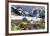 Tents of Mountaineers Scattered Along Khumbu Glacier, Base Camp, Mt Everest, Nepal-David Noyes-Framed Photographic Print