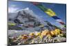 Tents of Mountaineers Scattered Along Khumbu Glacier, Base Camp, Mt Everest, Nepal-David Noyes-Mounted Premium Photographic Print