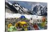 Tents of Mountaineers Scattered Along Khumbu Glacier, Base Camp, Mt Everest, Nepal-David Noyes-Stretched Canvas