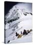 Tents on Southside of Everest, Nepal-Michael Brown-Stretched Canvas