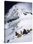 Tents on Southside of Everest, Nepal-Michael Brown-Stretched Canvas