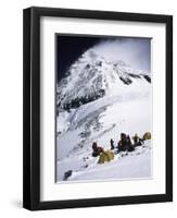 Tents on Southside of Everest, Nepal-Michael Brown-Framed Premium Photographic Print