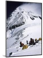 Tents on Southside of Everest, Nepal-Michael Brown-Mounted Photographic Print