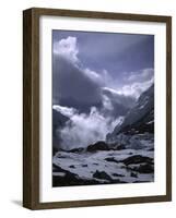 Tents on the Southside of Everest Advanced Base Camp-Michael Brown-Framed Photographic Print