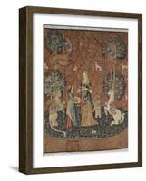 Tenture de la Dame à la Licorne : l'Odorat-null-Framed Giclee Print