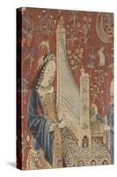 Tenture de la Dame à la Licorne : l'Ouie-null-Stretched Canvas