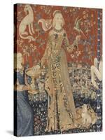 Tenture de la Dame à la Licorne : Le Goût-null-Stretched Canvas