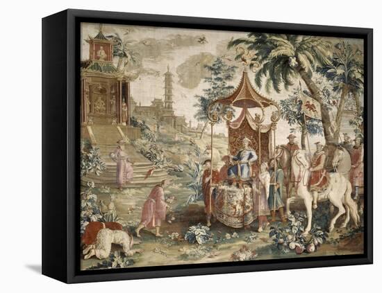 Tenture du prince chinois : "le voyage de l'Empereur"-Guy-Louis Vernansal-Framed Stretched Canvas