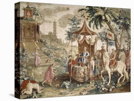 Tenture du prince chinois : "le voyage de l'Empereur"-Guy-Louis Vernansal-Stretched Canvas